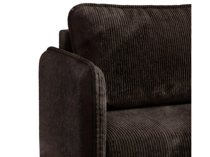 Divano letto trasformabile in velluto marrone