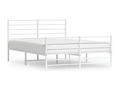 Struttura letto in metallo bianco, 150 x 200 cm
