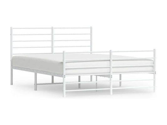 Struttura letto in metallo bianco, 150 x 200 cm