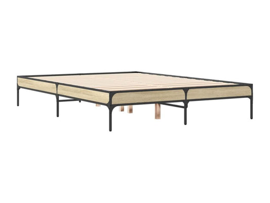 Struttura letto in legno ingegnerizzato marrone, 140 x 190 cm