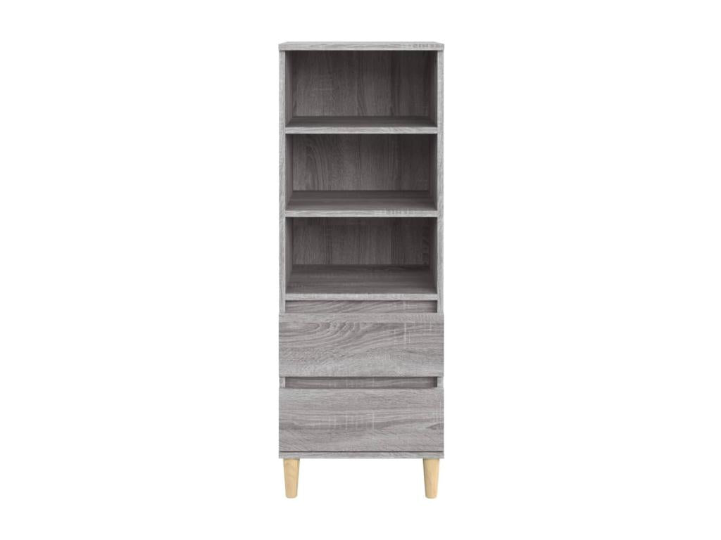 Credenza in legno ingegnerizzato grigio, 40 x 36 x 110 cm