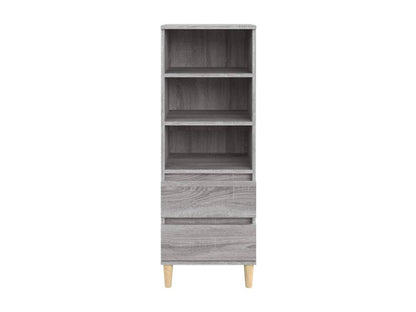 Credenza in legno ingegnerizzato grigio, 40 x 36 x 110 cm