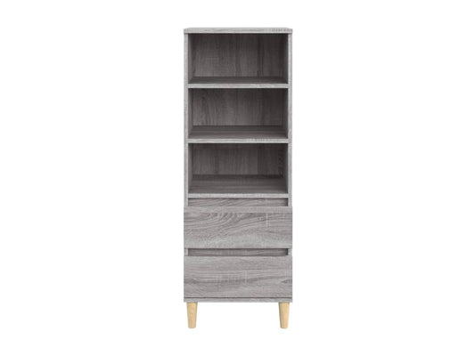 Credenza in legno ingegnerizzato grigio, 40 x 36 x 110 cm