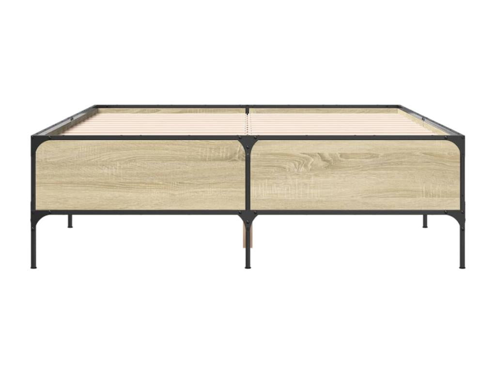 Struttura letto in legno ingegnerizzato marrone, 160 x 200 cm