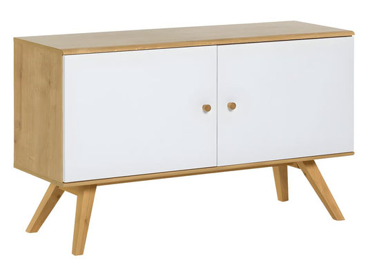 Credenza bianca a 2 ante