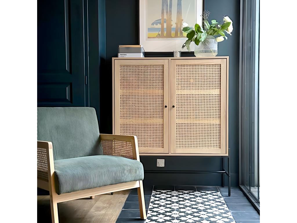 Credenza marrone a 2 ante