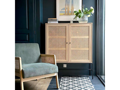 Credenza marrone a 2 ante