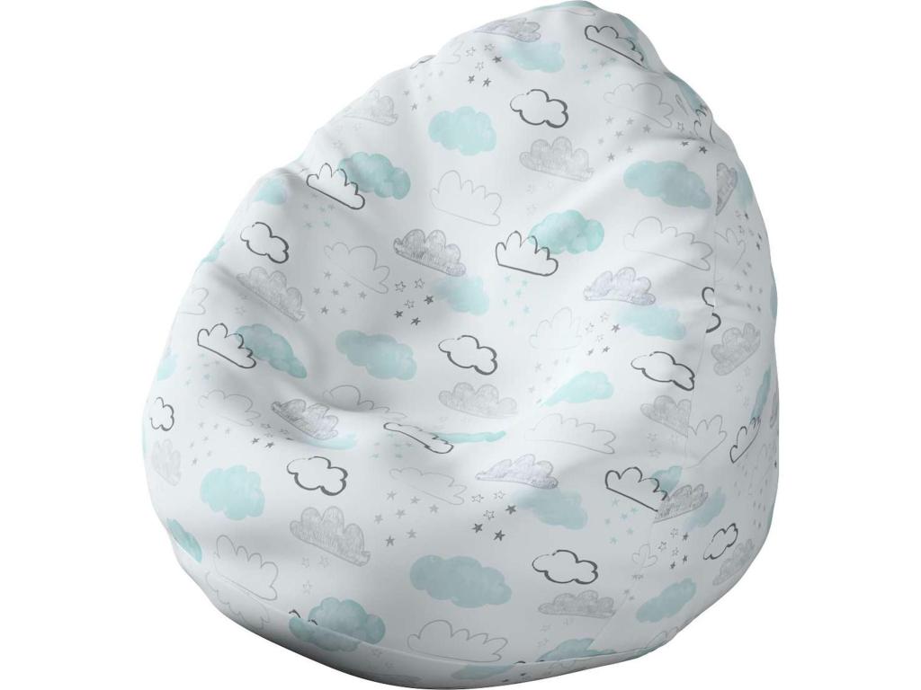 Pouf bianco, 80 x 80 x 115 cm