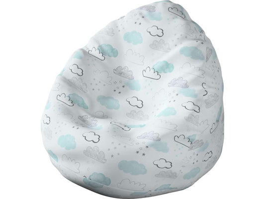 Pouf bianco, 80 x 80 x 115 cm