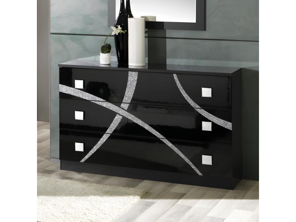 Struttura letto nera, 160 x 200 cm