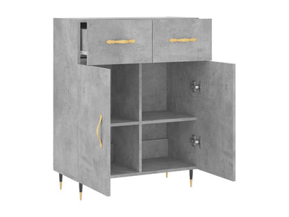 Credenza in legno ingegnerizzato grigio, 69,5 x 34 x 90 cm