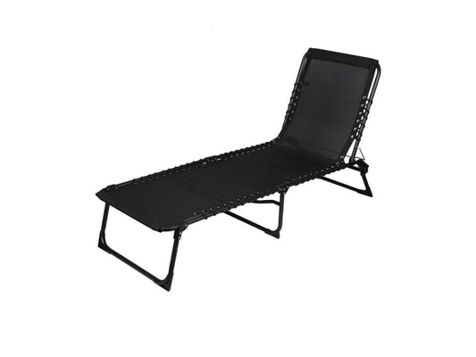 Chaise longue nera, 187 x 85 x 56 cm