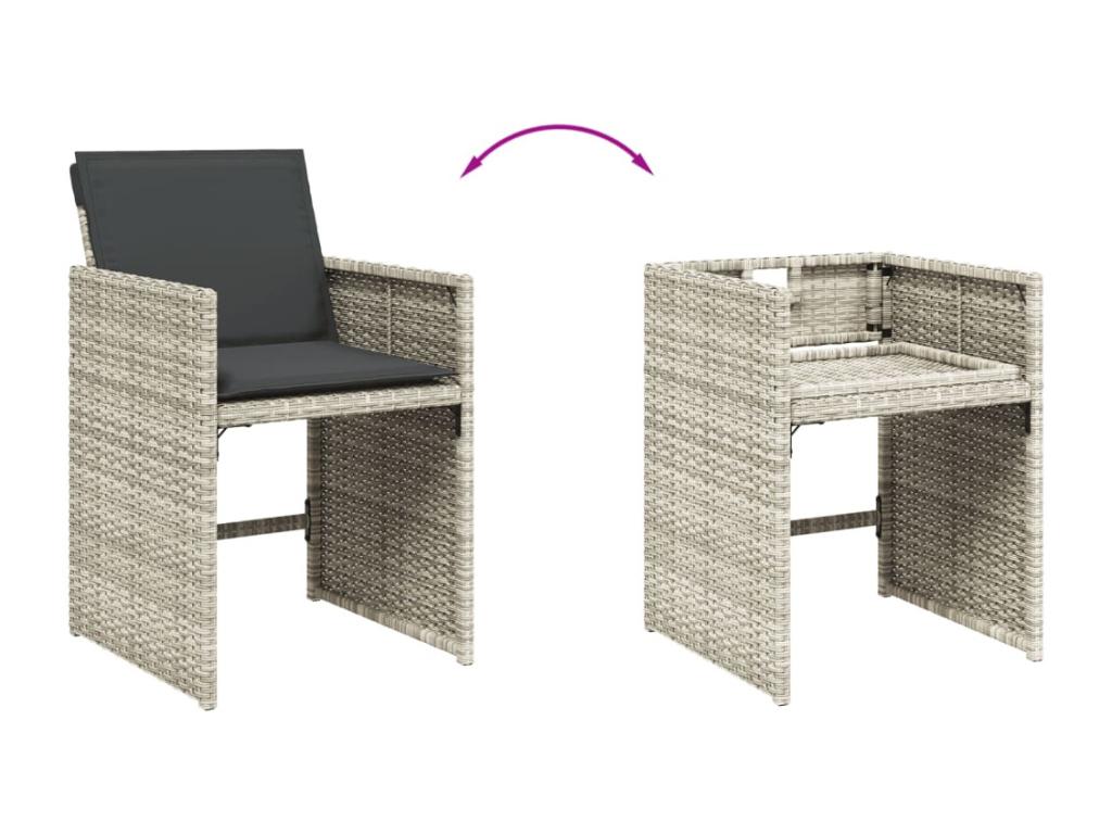 Set di mobili da esterno grigi