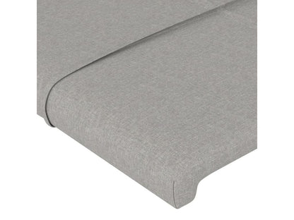 Struttura letto in tessuto grigio, 100 x 5 x 78 cm