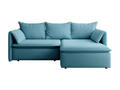 Divano letto trasformabile in tessuto blu