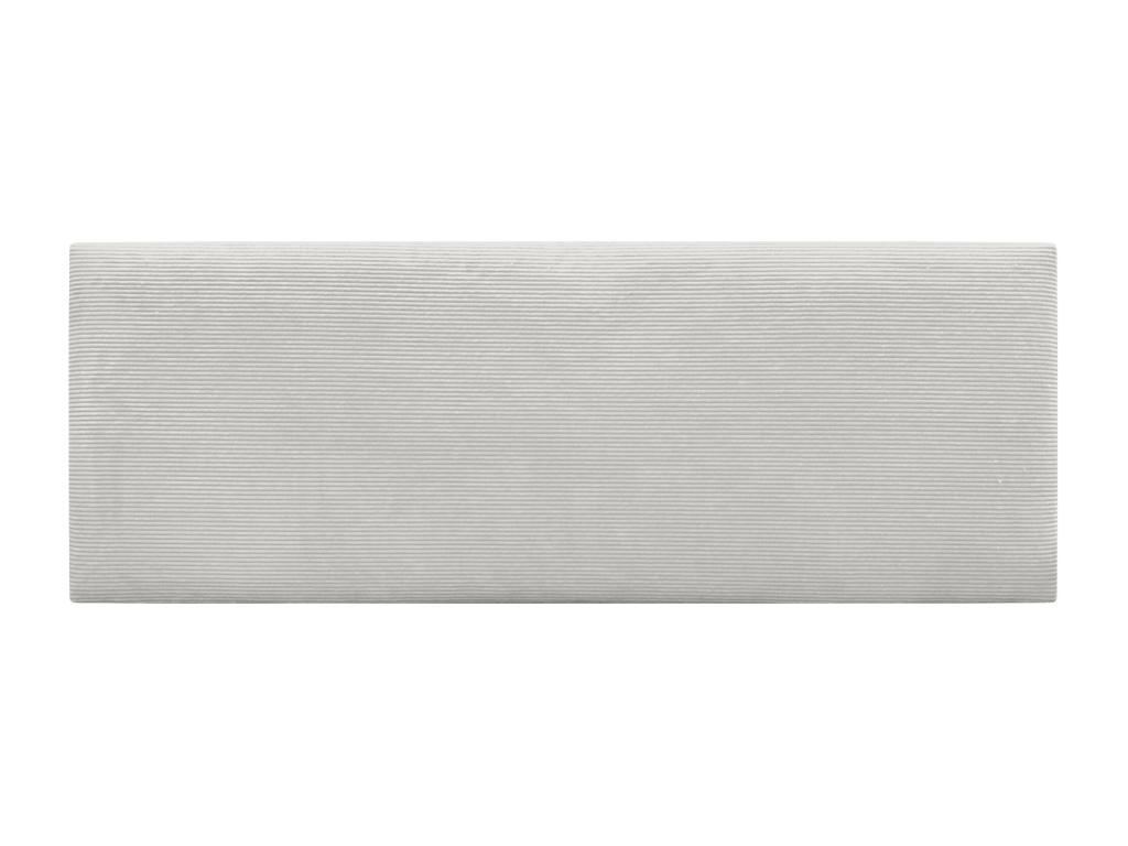 Struttura letto in velluto bianco, 150 x 60 cm