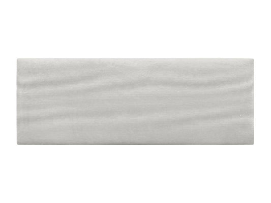 Struttura letto in velluto bianco, 150 x 60 cm