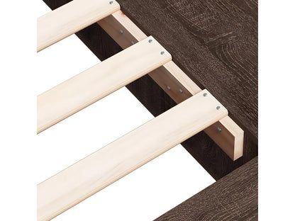 Struttura letto in legno ingegnerizzato marrone, 100 x 200 cm