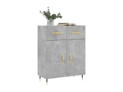 Credenza in legno ingegnerizzato grigio, 69,5 x 34 x 90 cm