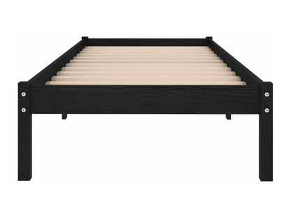 Struttura letto nera, 75 x 190 cm