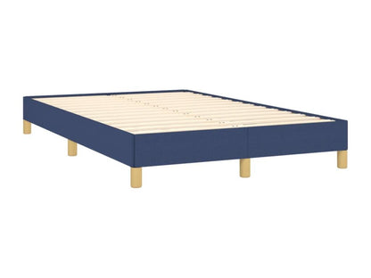 Struttura letto in tessuto blu con materasso, 120 x 190 cm