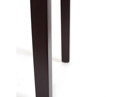 Sedia da pranzo in similpelle nera