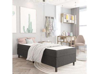 Struttura letto in tessuto grigio, 100 x 200 cm