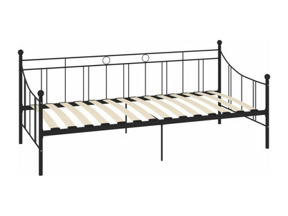 Struttura letto in metallo nero, 90 x 200 cm